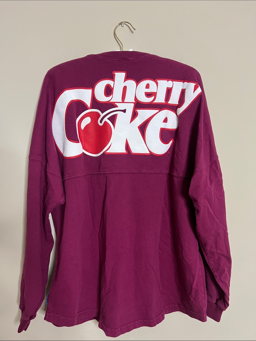 🍒🥤Coca Cola Cherry Coke Men's Long-Sleeve Crewneck - Berry Plum